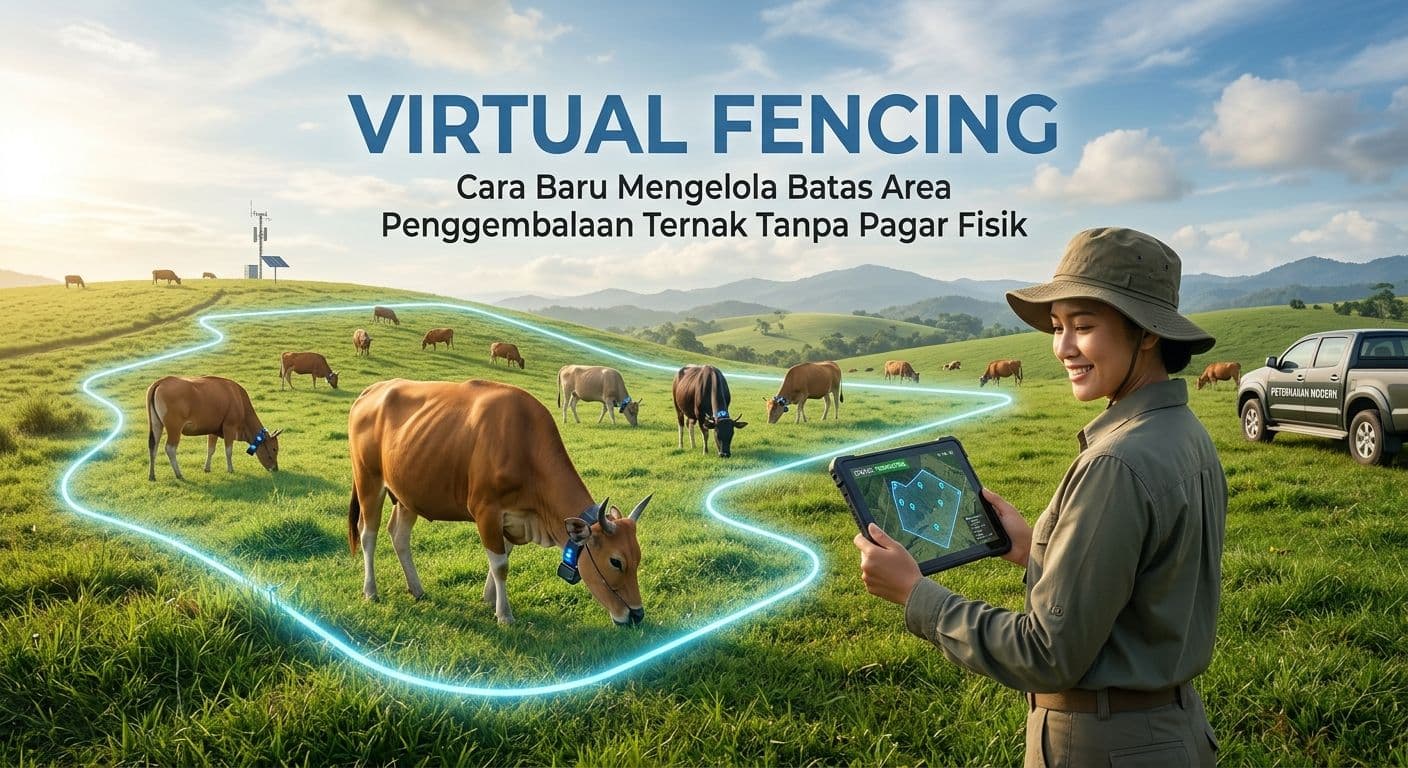 Virtual Fencing: Cara Baru Mengelola Batas Area Penggembalaan Ternak Tanpa Pagar Fisik