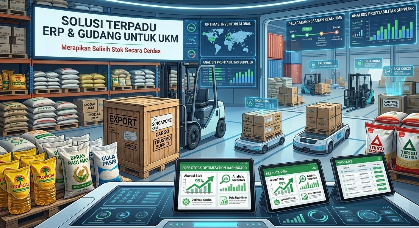 Stok Gudang Sering Selisih? Ini Cara UKM dan Supplier Merapikannya, Gratis